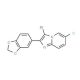 2-(1,3-Benzodioxol-5-yl)-3-bromo-6-chloroimidazo[1,2-a]pyridine (CAS 904813-96-3) - chemical structure image