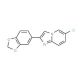 2-(1,3-Benzodioxol-5-yl)-6-chloroimidazo[1,2-a]pyridine (CAS 168837-35-2) - chemical structure image