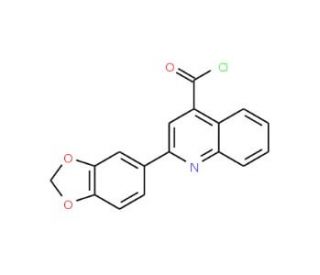 2-(1,3-benzodioxol-5-yl)quinoline-4-carbonyl chloride (CAS 1160264-91-4) - chemical structure image