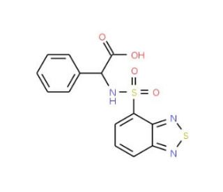 [(2,1,3-Benzothiadiazol-4-ylsulfonyl)amino]-(phenyl)acetic acid - chemical structure image