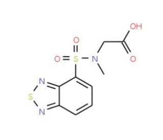 [(2,1,3-Benzothiadiazol-4-ylsulfonyl)(methyl)-amino]acetic acid - chemical structure image