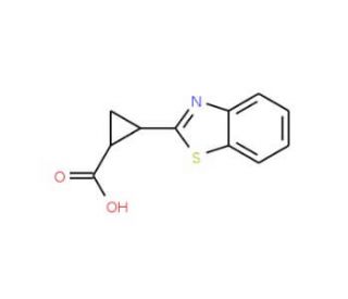 2-(1,3-Benzothiazol-2-yl)cyclopropane-carboxylic acid - chemical structure image