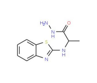 2-(1,3-benzothiazol-2-ylamino)propanohydrazide - chemical structure image