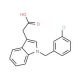2-[1-(3-Chlorobenzyl)-1H-indol-3-yl]acetic acid (CAS 339016-33-0) - chemical structure image