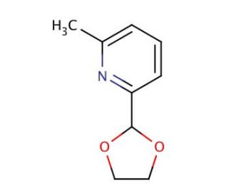 2-(1,3,-Dioxolan-2-yl)-6-methylpyridine (CAS 92765-75-8) - chemical structure image