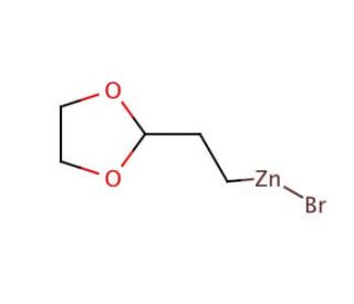 2-(1,3-Dioxolan-2-yl)]ethyl]zinc bromide solution (CAS 307531-83-5) - chemical structure image