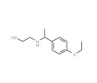 2-[1-(4-Ethoxy-phenyl)-ethylamino]-ethanol - chemical structure image