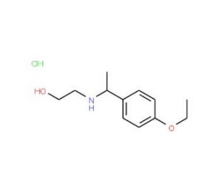 2-[1-(4-Ethoxy-phenyl)-ethylamino]-ethanolhydrochloride - chemical structure image