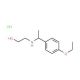 2-[1-(4-Ethoxy-phenyl)-ethylamino]-ethanolhydrochloride - chemical structure image