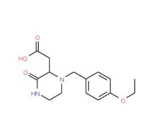 2-[1-(4-Ethoxybenzyl)-3-oxo-2-piperazinyl]-acetic acid - chemical structure image