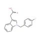 2-[1-(4-Fluorobenzyl)-1H-indol-3-yl]acetic acid (CAS 176204-51-6) - chemical structure image