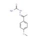 2-[1-(4-Methoxyphenyl)ethylidene]-1-hydrazinecarboxamide (CAS 717-14-6) - chemical structure image