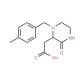 2-[1-(4-Methylbenzyl)-3-oxo-2-piperazinyl]-acetic acid - chemical structure image