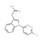2-[1-(6-Chloro-3-pyridazinyl)-1H-indol-3-yl]-acetic acid - chemical structure image