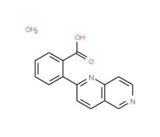 2-(1,6-Naphthyridin-2-yl)benzoic acid hydrate - chemical structure image