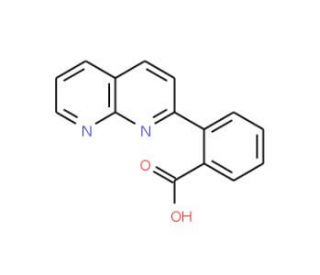 2-(1,8-Naphthyridin-2-yl)benzoic acid (CAS 178617-49-7) - chemical structure image