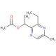2-(1-Acetoxyethyl)-3-ethyl-5-methylpyrazine (CAS 1076198-72-5) - chemical structure image