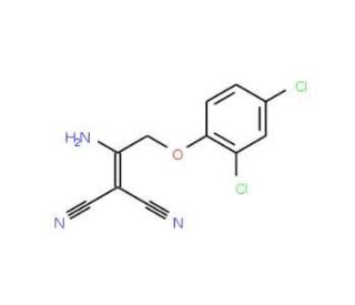 2-[1-Amino-2-(2,4-dichlorophenoxy)ethylidene]-malononitrile - chemical structure image