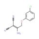 2-[1-Amino-2-(3-chlorophenoxy)ethylidene]-malononitrile - chemical structure image