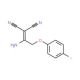 2-[1-Amino-2-(4-fluorophenoxy)ethylidene]-malononitrile - chemical structure image