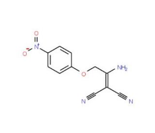 2-[1-Amino-2-(4-nitrophenoxy)ethylidene]-malononitrile - chemical structure image