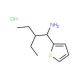 2-(1-amino-2-ethylbutyl)thiophene hydrochloride - chemical structure image