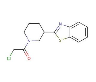 2-[1-(chloroacetyl)piperidin-3-yl]-1,3-benzothiazole - chemical structure image