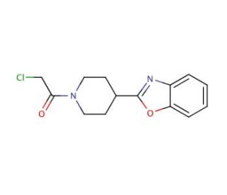 2-[1-(chloroacetyl)piperidin-4-yl]-1,3-benzoxazole - chemical structure image