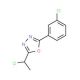 2-(1-chloroethyl)-5-(3-chlorophenyl)-1,3,4-oxadiazole - chemical structure image