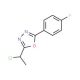 2-(1-chloroethyl)-5-(4-fluorophenyl)-1,3,4-oxadiazole - chemical structure image