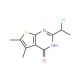 2-(1-chloroethyl)-5,6-dimethylthieno[2,3-d]pyrimidin-4(3H)-one - chemical structure image