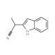 2-(1-Cyanoethyl)indole (CAS 76017-87-3) - chemical structure image