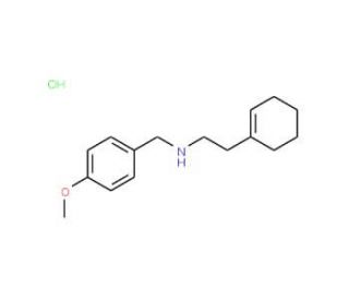 2-(1-Cyclohexen-1-yl)-N-(4-methoxybenzyl)-1-ethanamine hydrochloride - chemical structure image