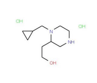 2-[1-(Cyclopropylmethyl)-2-piperazinyl]-1-ethanoldihydrochloride - chemical structure image