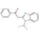 2-[1-(difluoromethyl)-1H-benzimidazol-2-yl]-1-phenylethanone - chemical structure image