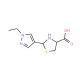 2-(1-Ethyl-1H-pyrazol-4-yl)-1,3-thiazolidine-4-carboxylic acid - chemical structure image