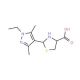 2-(1-Ethyl-3,5-dimethyl-1H-pyrazol-4-yl)-1,3-thiazolidine-4-carboxylic acid - chemical structure image