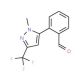 2-[1-Methyl-3-(trifluoromethyl)-1H-pyrazol-5-yl]benzaldehyde (CAS 898289-61-7) - chemical structure image