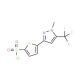 2-[1-Methyl-5-(trifluoromethyl)-1H-pyrazol-3-yl]thiophene-5-sulphonyl chloride (CAS 166964-31-4) - chemical structure image