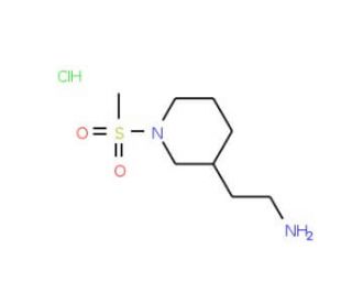 2-[1-(Methylsulfonyl)piperidin-3-yl]ethanaminehydrochloride - chemical structure image