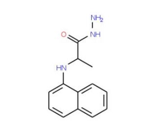 2-(1-Naphthylamino)propanohydrazide - chemical structure image