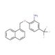 2-(1-Naphthylmethoxy)-5-(trifluoromethyl)aniline - chemical structure image