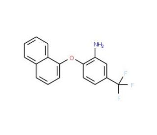 2-(1-Naphthyloxy)-5-(trifluoromethyl)aniline - chemical structure image