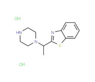 2-(1-piperazin-1-ylethyl)-1,3-benzothiazole dihydrochloride - chemical structure image