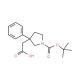 2-[1-(tert-Butoxycarbonyl)-3-phenyltetrahydro-1H-pyrrol-3-yl]acetic acid - chemical structure image