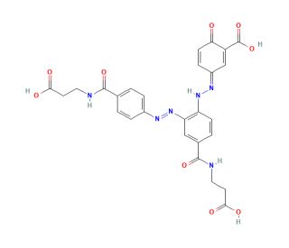 2&prime;-[(1E)-2-[4-[[(2-carboxyethyl)amino]carbonyl]phenyl]diazenyl] Balsalazide (CAS 1346606-53-8) - chemical structure image