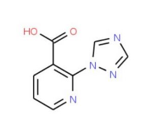 2-(1H-1,2,4-triazol-1-yl)nicotinic acid - chemical structure image