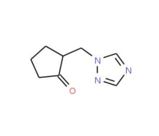 2-(1H-1,2,4-Triazol-1-ylmethyl)cyclopentanone - chemical structure image
