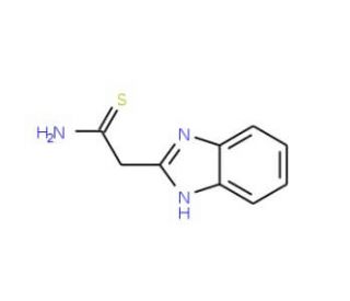 2-(1H-benzimidazol-2-yl)ethanethioamide (CAS 61689-98-3) - chemical structure image