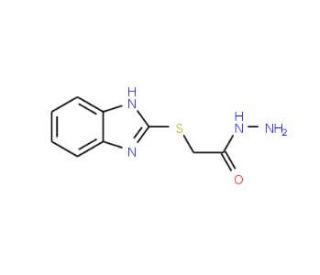 2-(1H-Benzimidazol-2-ylthio)acetohydrazide (CAS 30065-27-1) - chemical structure image
